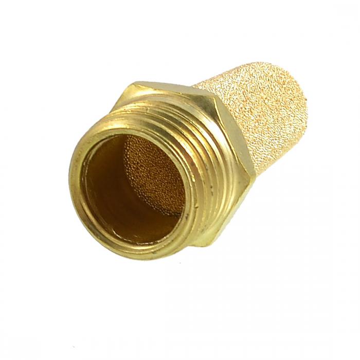 エアマフラー エアサイレンサー ノイズ減少 ゴールドトーン