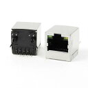 RJ45 LED ジャック RJ45 LED プラグ シールドポート 8P8C インジケーター 5個入り