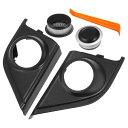 ACROPIX ホンダに対応CRV 2017-2019用のインテリアフロントカードアスピーカーウィンドウAピラーカバートリムツィータースピーカーパネル ABSブ...