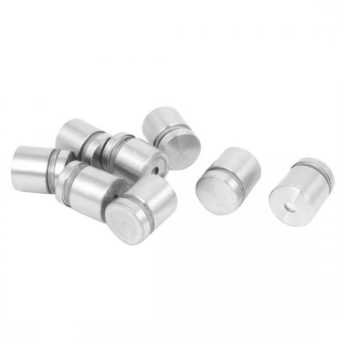 ガラス スタンドオフ 19mm x 20mm ステンレス スチール アドバタイズ ネール ホルダー 8本入り