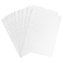 PATIKIL クリアシートプロテクター 100個 A4 PP プラスチック 再利用可能 トップロードファイル 紙ページドキュメントフォルダースリーブ 2 3 ...