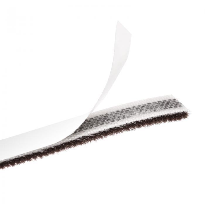 ウェザーストリッピングブラシ 3000 mm x 9 mm x 5 mm 自己粘着シールウェザーストリップ スイープブラシ ドア窓用 ブラウン