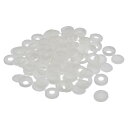 ヒンジ付きネジカバーキャップ プラスチック 折りネジスナップカバー ワッシャーフリップネジ保護カバー 5mm M3 M4 M5 ネジ用 200個入り ライトグレ...