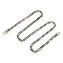 フラットチェーンストラップ 財布ストラップ アイアン製 アクセサリー バックル 代替品 バッグ用 DIY ブロンズ 長さ1000 mm