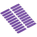 スナップバックストラップカバー 7ホール プラスチック 調整可能 ハットスナップバックル交換 キャップ補修用 20ペア入り ディープパープル