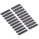 スナップバックストラップカバー 7ホール プラスチック 調整可能 ハットスナップバックル交換 キャップ補修用 20ペア入り ブラック