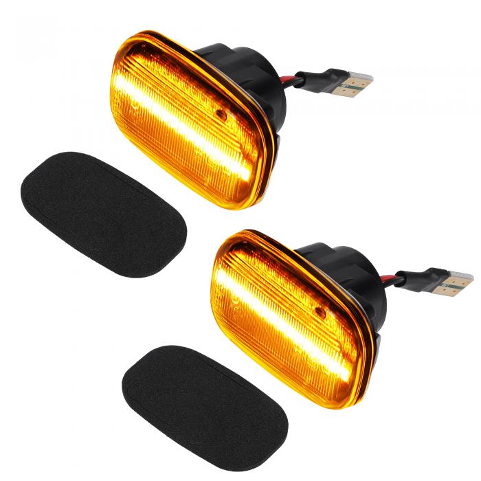 X AUTOHAUX サイドマーカー ターンシグナル ライト NO.81730-02040/81731-02040 Toy otaに対応 Avensis pre-facelift前/LCI T250 2003-2006 クリアレンズ用 1 ペア