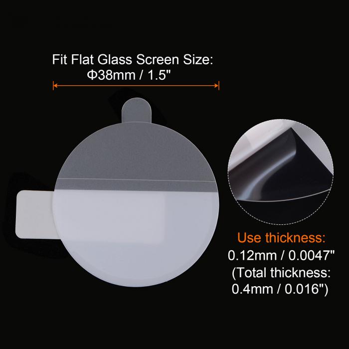 6枚のウォッチガラス画面保護フィルム38mm HD 高精細 アンチスクラッチ 防水 超薄型 TPU ユニバーサル スマートウォッチ画面保護フィルム クロスシール スクレイピングカード