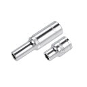 12.7mmドライブ?9mm?6ポイントソケットシャロー?ディープセットCr-Vスチール 2個