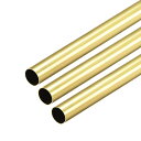 真ちゅう製ラウンドチューブ 長さ300 mm 外径7 mm 壁の厚さ0.2 mm シームレスストレートパイプチューブ 3個入り