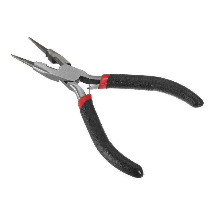 PATIKIL 12.9 cm 宝石プライヤー 鋼製 ラジオペンチツール 工芸品 宝石製作 ワイヤーラッピング用 黒