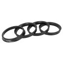 X AUTOHAUX ハブリング 72.6mm/64.1mm ホイールハブリング ハブセントリックリング ハブ中心リング 高速走行 ホイールのセンター ホイールスペーサー リングスペーサー ホイールリング 汎用 プラスチック ブラック 4個