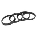 X AUTOHAUX ハブリング 72.6mm/67.1mm ホイールハブリング ハブセントリックリング ハブ中心リング 高速走行 ホイールのセンター ホイールスペーサー リングスペーサー ホイールリング 汎用 プラスチック ブラック 4個