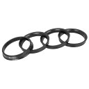 X AUTOHAUX ハブリング 67.1mm/60.1mm ホイールハブリング ハブセントリックリング ハブ中心リング 高速走行 ホイールのセンター ホイールスペーサー リングスペーサー ホイールリング 汎用 プラスチック ブラック 4個