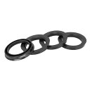 X AUTOHAUX ハブリング 72.6mm/54.1mm ホイールハブリング ハブセントリックリング ハブ中心リング 高速走行 ホイールのセンター ホイールスペーサー リングスペーサー ホイールリング 汎用 プラスチック ブラック 4個