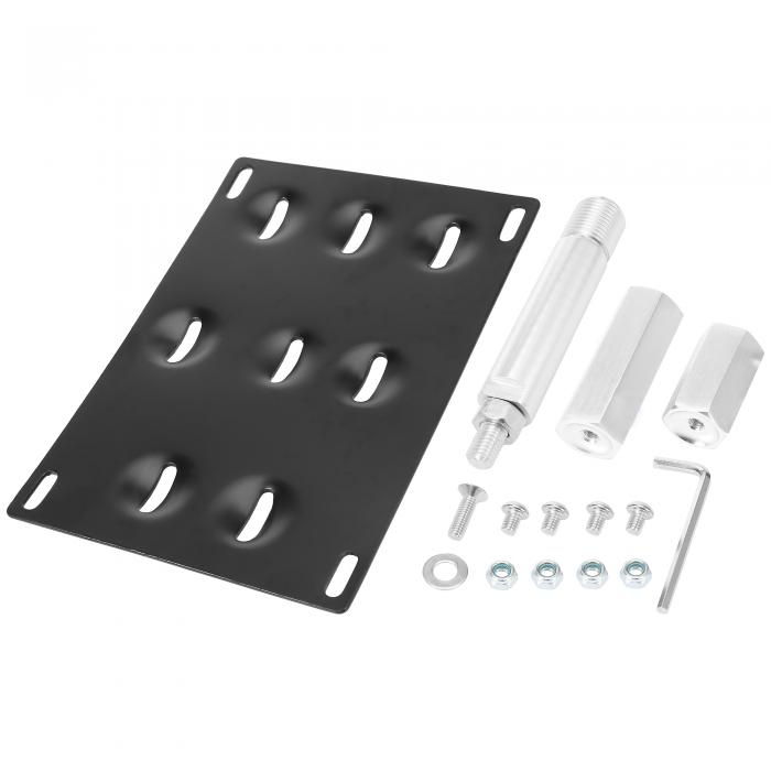 X AUTOHAUX 車フロントバンパー牽引 フックナンバープレートマウントブラケットホルダーセット ボルト..