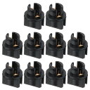 PATIKIL T5 ねじれロックソケット 10個 計器パネル ダッシュライト電球ベース ランプホルダーウェッジ 37 74 73電球用 車のゲージク ラスター 機器パネルインジケーター