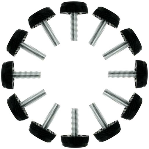レベリングフィート M8 x 28 x 30mm 家具 グライド プロテクター 椅子 テーブルの脚の交換用 12個入り レベリングフィート M8 x 28 x 30mm 家具 グライド プロテクター 椅子 テーブルの脚の交換用 12個入り