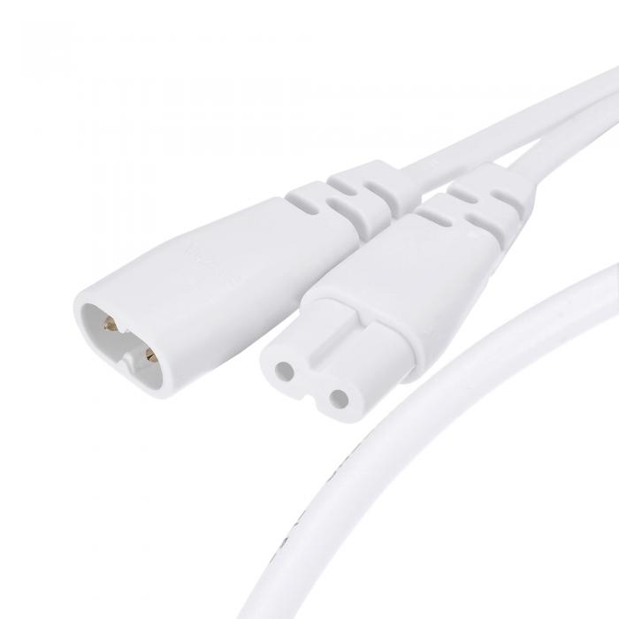 T5 T8 LEDチューブコネクタケーブル 2ピン 30 CM オス-メス 延長コード LED一体型ライトチューブ用 10個
