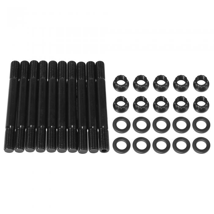 X AUTOHAUX シリンダーヘッドスタッドキット 置換 Mitsubishiに対応 EVO8 EVO9 Eclipseに対応 1994-2019に対応 メタル ブラック