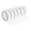 PATIKIL 10 M グリップ仕上げテープ 6個 PVC ラケット仕上げテープ ラケットアクセサリー 粘着シール テニス バドミン トン用 ホワイト