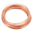 PATIKIL 99.9% 柔らかい銅線 1本20ゲージ/0.8x0.8mm直径6m/19.68ft ハーフラウンドスプールじゅん銅クラフトワイヤー 宝石メイキング ビーズ ガーデンプラント用