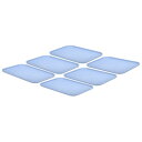 PATIKIL プラスチック製ファストフード用トレイ 6個セット 12.2
