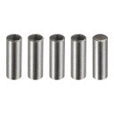 ダウエルピン 炭素鋼 M3メスねじ 円筒形 シェルフサポートピン 4 x 12 mm 5個(4)