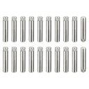 ダウエルピン 4x18mm 304ステンレス鋼 ローレットヘッド フラット面取りエンド ダボピン 木材二段ベッド棚ペグ サポートシェルフ ファスナーエレメント 20本入り(4)