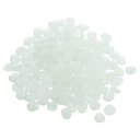 グローロックス 13-17 mm グローペブル ダークルミナスストーン装飾 DIY装飾 ホワイト 庭 鉢植え 水槽用 300個