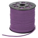 PATIKIL 100ヤード×2.6mmフェイクスエードレザーコード ブレスレットネックレスビーズ作りDIYクラフト用レザーレースストリング レッドパープル