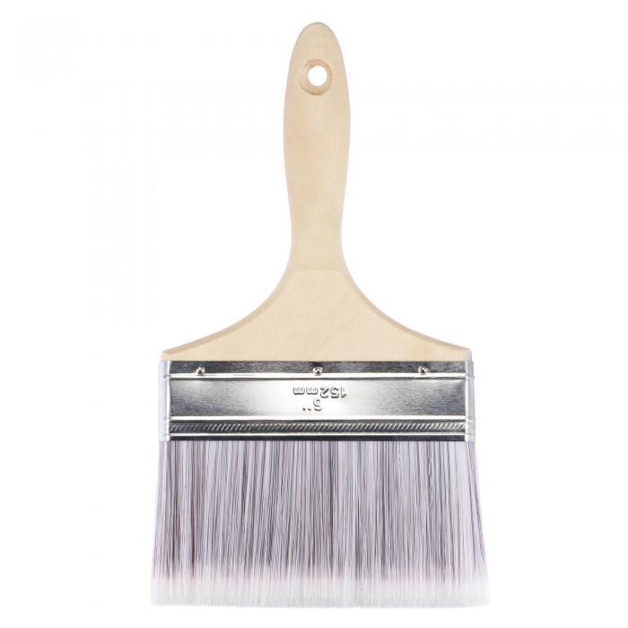 ナイロン剛毛 木製ハンドル付き ウォールトリートメント用 35 cmペイントブラシ 150 mm幅 グレー