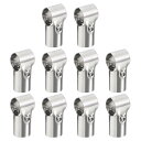 エンドレール Tクランプ 32 mm x 32 mmステンレス鋼 チェーンリンクフェンスエンドレールクランプ 32 mm外径パイプ用 ボルトとナット付き 10個