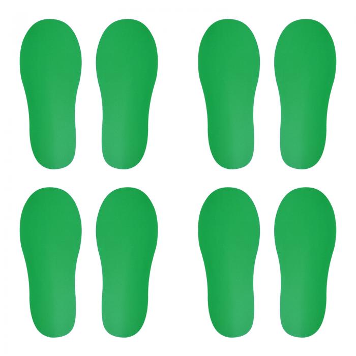 PATIKIL 200 x 78mm 足跡フロアステッカー 4ペア入り PVC シューズ フットプリント 床 壁 階段用ステッ..