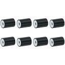 8個20 x 30mm M6スレッド女性用ラバーマウント 振動アイソレータ アンチ振動パッドフラットサイレントブロックベースブロック 交換