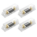 X AUTOHAUX ANLヒューズホルダー ANLヒューズブロック 0/2/4ゲージインライン 250Aヒューズ付き クリア 4個(2)