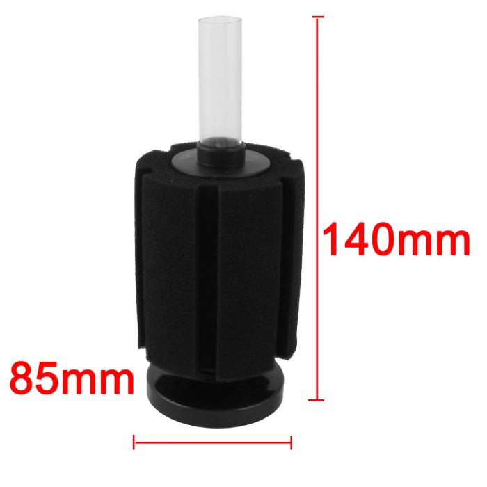 ソウテン スポンジフィルター プラスチック製チューブ ブラック ソフトスポンジ製 水槽用