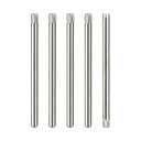 ダウエルピン 2.5x50mm 304ステンレス鋼 ローレットヘッド フラット面取りエンド ダボピン 木材二段ベッド棚ペグ サポートシェルフ ファスナーエレメント 5本入り(4)