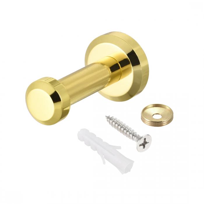 ウォールフック ローブタオルフック 壁掛けコートフック ハンガー研磨 ゴールドトーン