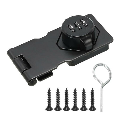 PATIKIL キャビネットコンビネーションロック 2穴キャビネットのパスワード 掛け金ロック 亜鉛メッキ合金 3桁のパスワード付き 引き出しとキャビネット用 ブラック PATIKIL キャビネットコンビネーションロック 2穴キャビネットのパスワード 掛け金ロック 亜鉛メッキ合金 3桁のパスワード付き 引き出しとキャビネット用 ブラック