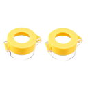 プロテクタースイッチカバー 押しボタンスイッチ 直径30mm 55*37mm イエロー プラスチック素材 2個入り