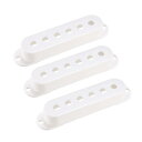 ピックアップカバー?50mm?プラスチック シングルコイル?Stratocaster Squierギターパーツ用?ホワイト?3個