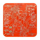 PATIKIL 1個のコースター PCBコースター回路基板コースターFR-4ドリンクバーコースター ドリンクコーヒーテーブルバーギフトボーイフレンドメンズ レッ...