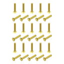 真鍮六角ボルト 全ねじ グレード4.8 ソリッド 黄銅六角ボルト 小ねじ 機械ねじ M6x25mm 30個