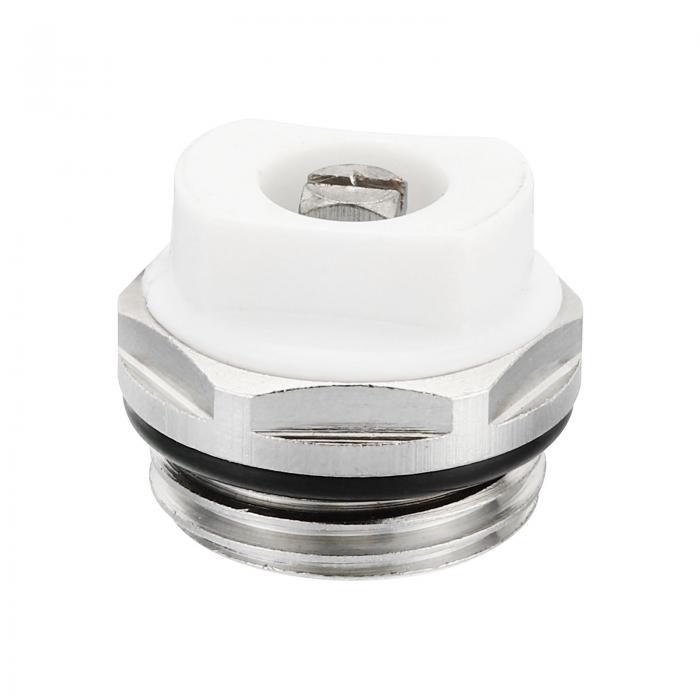 PATIKIL 13 mmBSPオスネジ 手動ラジエーターエアベントプラグバルブ ニッケルメッキ真鍮プラグ ラジエ..