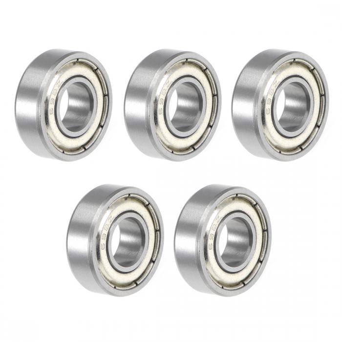 698ZZボールベアリング 8x19x6 mm 二重シール ABEC-3ベアリング 5個入り