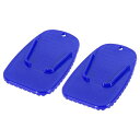 F FIERCE CYCLE オートバイキックスタンドパッド サポートプレートパッド サイドスタンド延長パッド 4.5 x 4.3 cm 2個入り ブルー