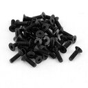 M3 x 10mm 六角穴付きネジ フラットヘッド皿ボルト 合金鋼製 ブラックトーン 50個入り(3)