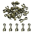 PATIKIL ペンダント用吊りリング 吊り下げクリップ ペンダントコネクタクラスプ 20個 5x14mm メタル ジュエリー作成イヤリングブレスレットDIYク...
