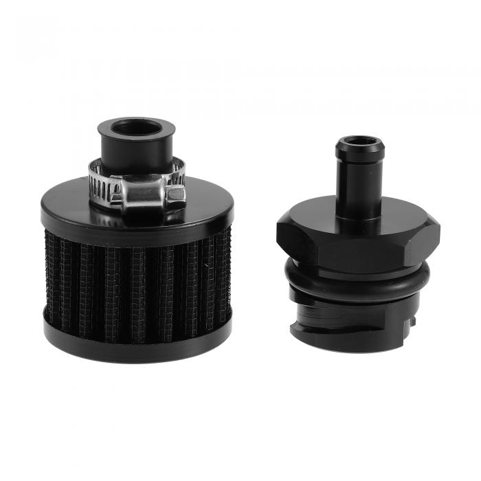 オイルバルブカバー LSXに対応 LS1 LS6 LS2 LS3 LS7 エンジン アルミ ブリーザー付 ブラック 1セット